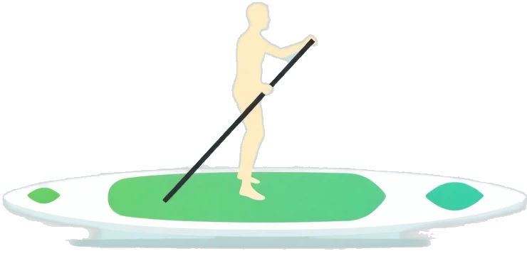 Stand-up paddleboarding icon